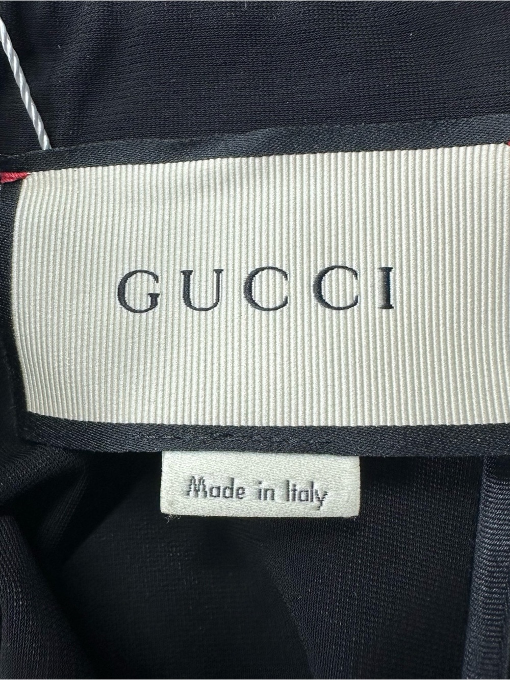 Gucci Black Long Sleeve Dress with Ivory Collar & Cuff Trim - Picture 3 of 8